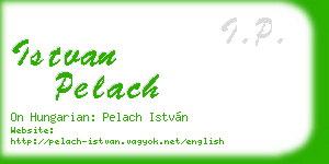 istvan pelach business card